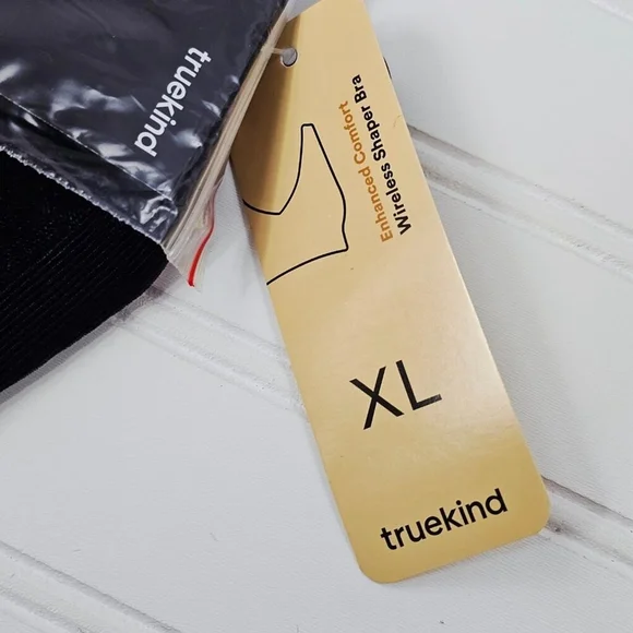 Truekind Enhanced Comfort Women's Black Wireless Shaping Bra Size XL NWT - Picture 8 of 13